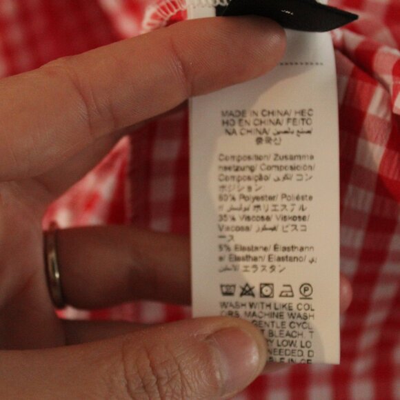 SHEIN Checkered Romper Size Large - Picture 8 of 8